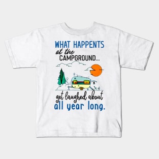 Camping Campground Kids T-Shirt